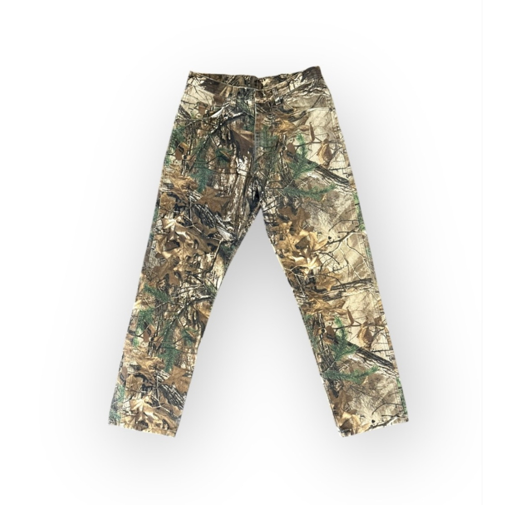 Wrangler Men’s Pro-Gear Realtree Straight Leg Camo Pants 34x32 Brown/Green​ - Picture 2 of 8